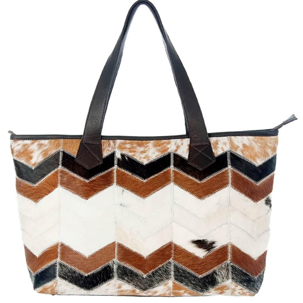American Darling Chevron Hide Bag